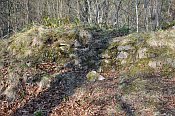 Drtka  Losumberk  zbytky zdiva ve vrcholov sti