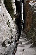 Falkentejn  pstupov cesta skaln sprou