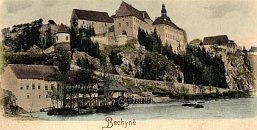 Bechyn na pohlednici z r. 1901