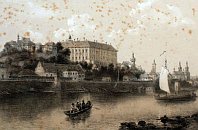 Roudnice nad Labem kolem r. 1860 (Franz Kaliwoda, August C. Haun)