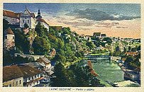 Bechyn  pohlednice z r. 1919