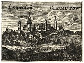Chomutov  rytina ze 17. stol. pipisovan Vclavu Hollarovi