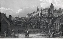 Prask hrad  oceloryt kolem r. 1850