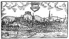Brno a pilberk  veduta J. Willenberga (1593)