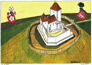 Landstejn  goticky hrad podle J. Dluhoe