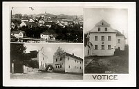 Votice  Star zmek a Nov zmek  pohlednice (1930)