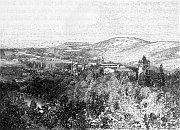 Hradec nad Moravic  kresba Robert Russ (kolem 1890)