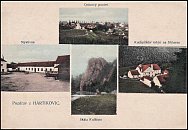 Koktejn a Hartvkovice  pohlednice (1912)
