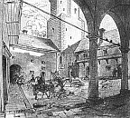 Krakovec u Prostjova  ndvo na obraze J. Mnesa (kolem r. 1850)