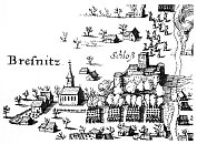 Psenice  bitva r. 1641 na vezu z mdirytu M. Meriana (1648)