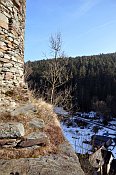 Neuberg – pohled do údolí od hradu