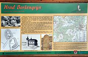 Boršengrýn – informační tabule pod hradem
