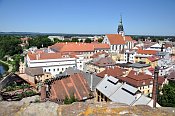 Jindřichův Hradec – pohled na město z Černé věže