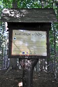 Edelštejn – informační tabule před hradem