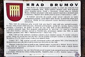 Brumov – informační tabule na hradě