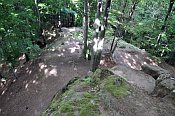 Rýsov – Čertův kámen – pohled z vrcholu skalky
