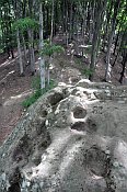 Rýsov – Čertův kámen – pohled z vrcholu skalky