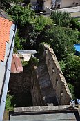 Přerov – pohled z věže na hradby