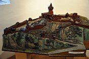 Trenčiansky hrad – model hradu v katově domě pod hradem