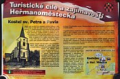 Kostelec u Heřmanova Městce – informační tabule u kostela