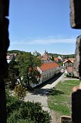 Dolní Kounice – pohled z kláštera na město