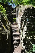 Starý zámek – schodiště k vrcholu