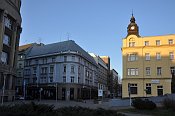 Moravská Ostrava – pohled k místu hradu Zámeckou ulicí