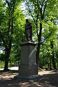 Hořice – socha Jana Žižky na tvrzišti