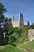 Hukvaldy – hradní jádro z bastionu