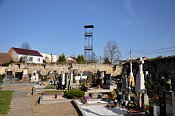 Nosislav – hřbitov, pohled k JV baště