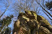 Horní Vlčice – skalka pod hradem