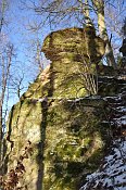 Horní Vlčice – skalka pod hradem