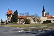 Louny – Žatecká brána a hradby na JZ straně