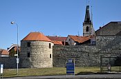 Louny – hradby na SZ straně