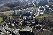 Wessenstein – výhled na sídliště Mojžíř