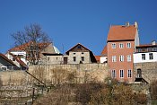 Úštěk – hradby na JV straně