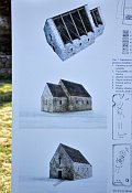 Hradiště – rekonstrukce kostela z informační tabule