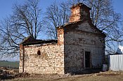 Borek u Suchomast  zcenina kaple a zvonice