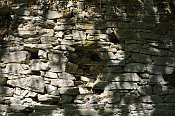 Thürnau – detail zdiva hradby
