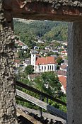 Kirchschlag  kostel z hradu