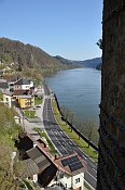 Sarmingstein  Mautturm  vhled na Dunaj