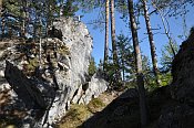 Gutenstein – skalní rozsedlina nad hradem