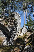 Gutenstein – skalní rozsedlina nad hradem
