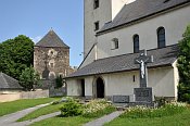 Rauhenstein  hrad a kostel