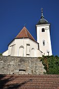 Stiefern  kostel v sousedstv hradu