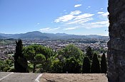 Bergamo – Rocca, pohled na dolní město