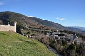 Assisi – Rocca Minore a město od Rocca Maggiore