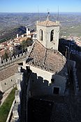 Castello della Guaita – výhled z věže