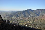 Rocca della Verruca – výhled k S