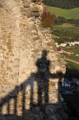 Považský hrad – večerní světlo